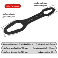 Lade das Bild in den Galerie-Viewer, Torx Schlüssel 8-22mm - für leichte zu benutzen
