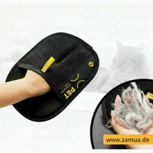 Lade das Bild in den Galerie-Viewer, 2-in-1-Handschuhe zur Entfernung von Tierhaaren für Katzen und Hunde – elektrostatischer Pflegehandschuh, Wiederverwendbar , waschbar, mit Fusselroller-Bürste, sicher und ungiftig
